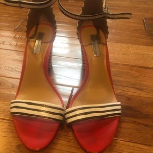 Striped heels
